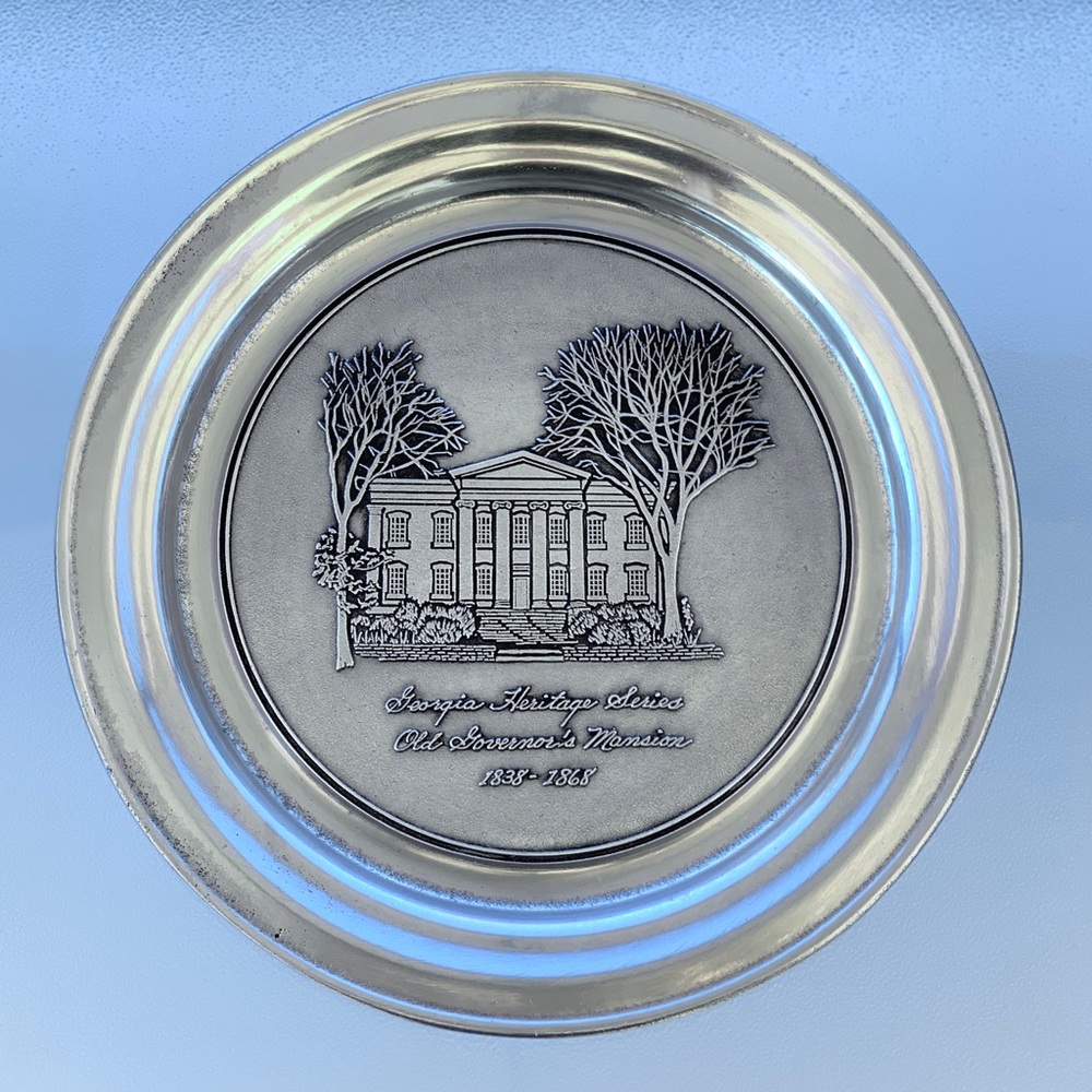 Wilton Pewter Plate: Georgia Heritage Series, Old Governor’s Mansion